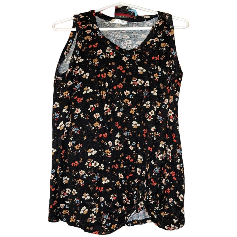 Nine Britton Brown Floral Top Size Small